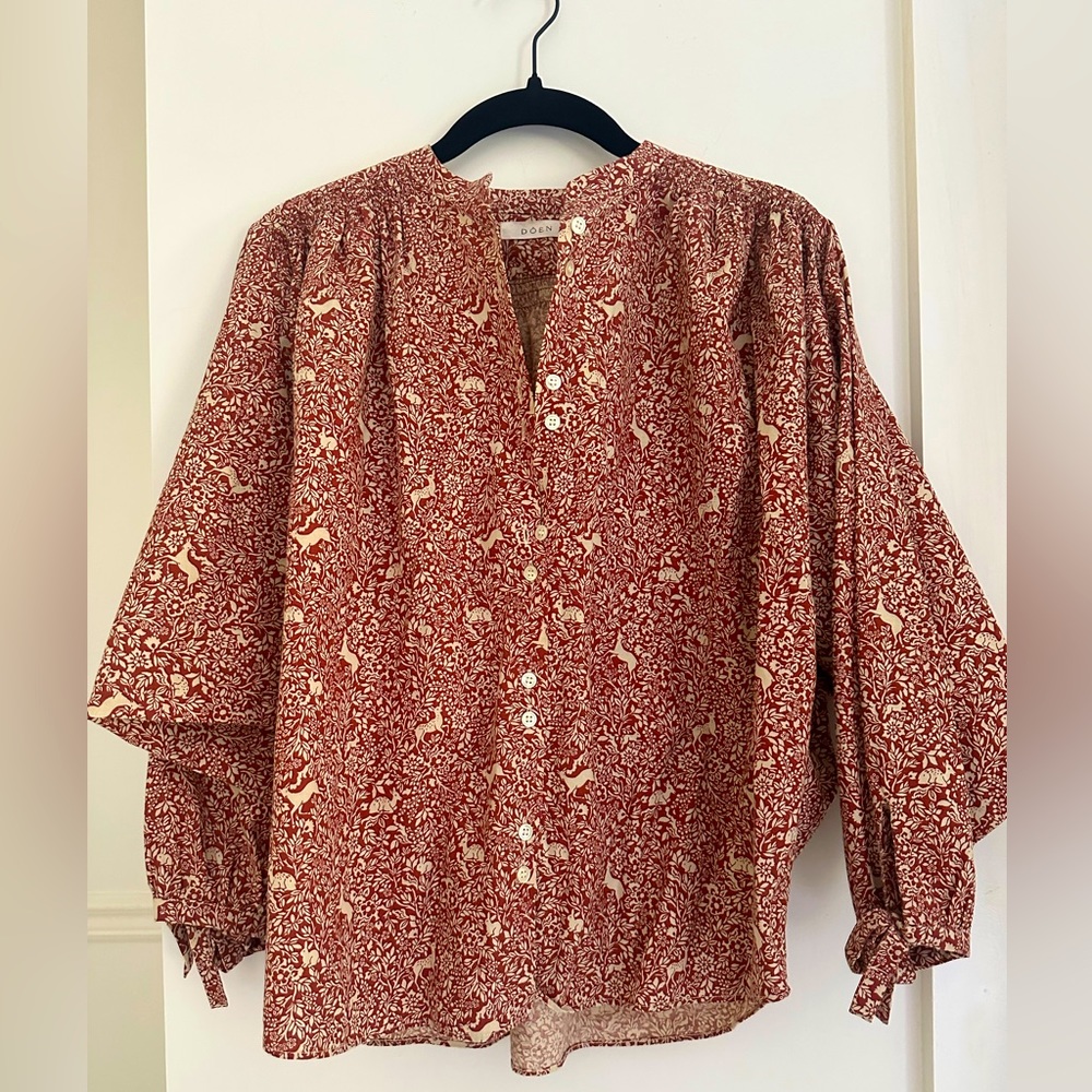 Doen forest print top